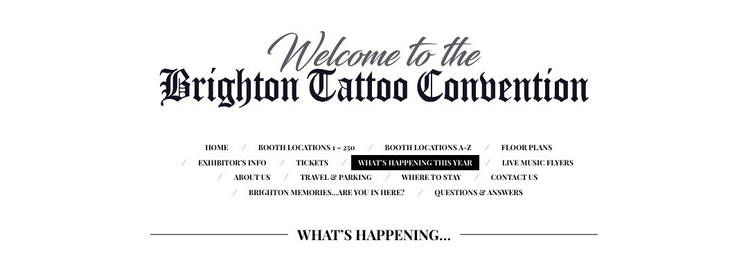 the tattoo writer for the first time in the UK!